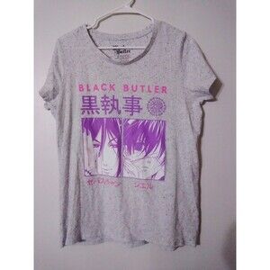 Black Butler Anime Women's T-shirt Size XL